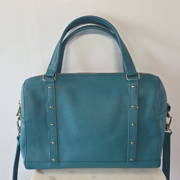 Ora Delphine Handbags - Ora Delphine Leather Teal Satchel
